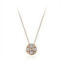 Колье из красного золота с фианитами