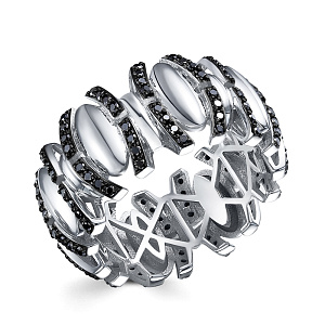 Кольцо из белого золота с бриллиантами