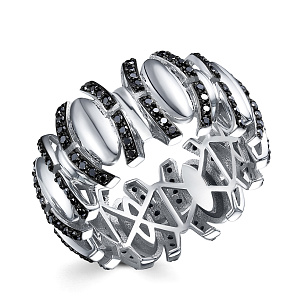 Кольцо из белого золота с бриллиантом