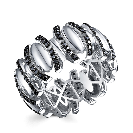 Кольцо из белого золота с бриллиантами