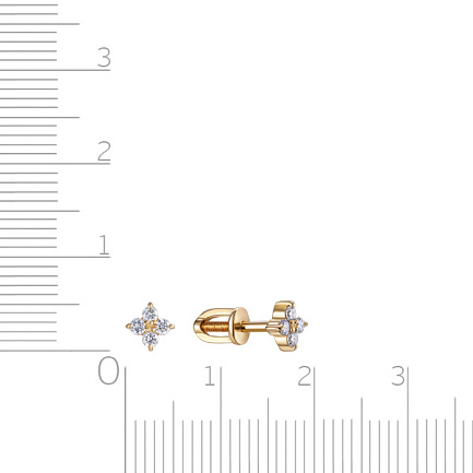 Серьги Пусеты