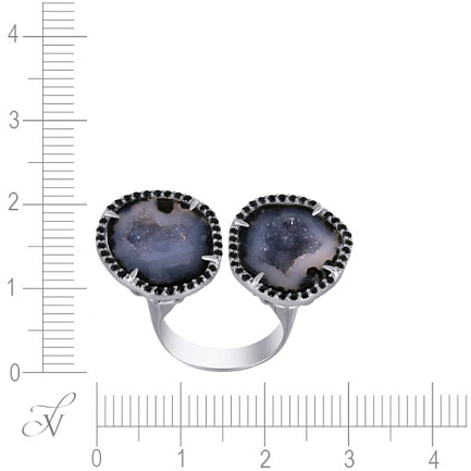 Кольцо из белого золота с бриллиантами