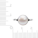 Кольцо из белого золота с жемчугом