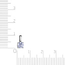 Подвеска из белого золота с бриллиантом