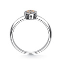 Кольцо из серебра с бриллиантом