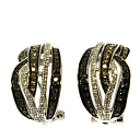 Серьги из белого золота с бриллиантами