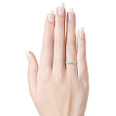 Кольцо обручальное из белого золота с бриллиантами