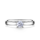 Кольцо из белого золота с бриллиантом