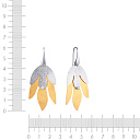 Серьги из серебра с фианитом