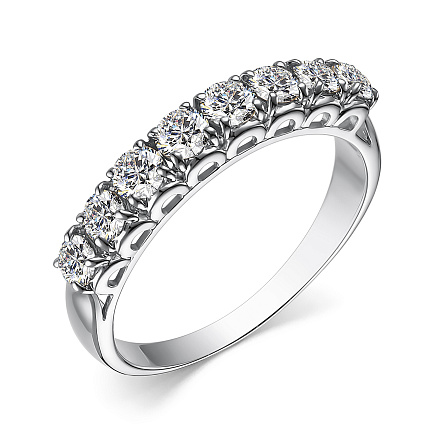 Кольцо из белого золота с бриллиантами