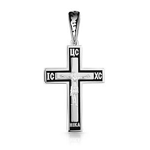 Крест из серебра с эмалью