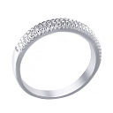 Кольцо помолвочное из белого золота с бриллиантами