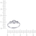 Кольцо помолвочное из белого золота с бриллиантом