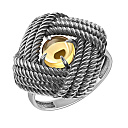 Кольцо из серебра с кварцем