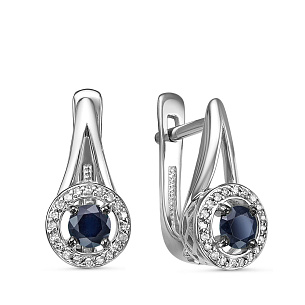 Серьги из белого золота