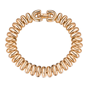 Браслет декоративный из серебра с позолотой