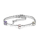 Браслет декоративный из серебра с алпанитами