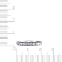 Кольцо из серебра с фианитом