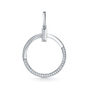 Подвеска из белого золота с бриллиантами