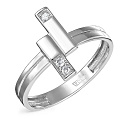 Кольцо из серебра с бриллиантами