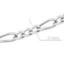 Браслет автомат из серебра, плетение панцирное