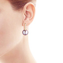 Серьги из желтого золота с жемчугом