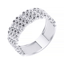 Кольцо из белого золота с бриллиантами