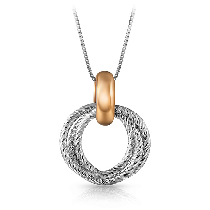 Колье из серебра с позолотой