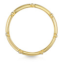 Кольцо из желтого золота с фианитом