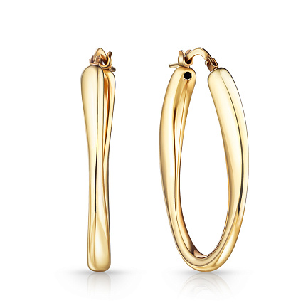 Серьги из серебра с позолотой