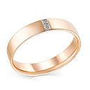 Кольцо из красного золота с бриллиантами