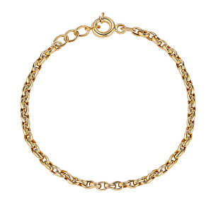 Браслет декоративный из желтого золота