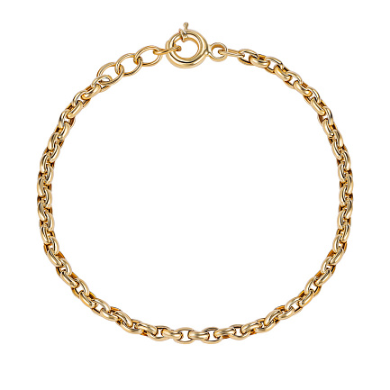 Браслет декоративный из желтого золота