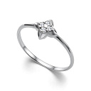 Кольцо из белого золота с бриллиантами