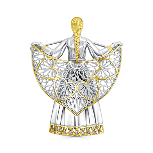 Брошь из серебра