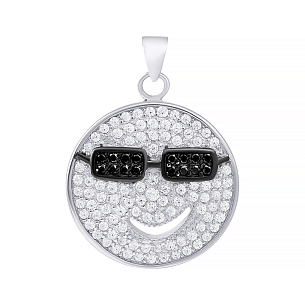 Подвеска из серебра с фианитом