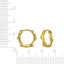 Серьги из серебра с позолотой