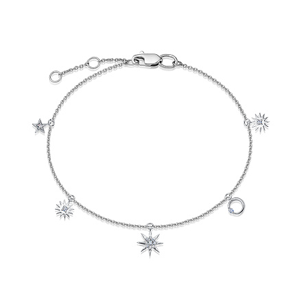 Браслет из белого золота с бриллиантами