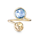 Кольцо из желтого золота с топазом