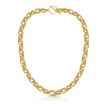 Цепь декоративная из серебра с позолотой