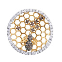 Подвеска из желтого золота с бриллиантами