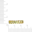 Кольцо из желтого золота с хризолитом