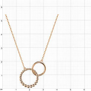 Колье из красного золота