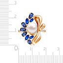 Кольцо из красного золота с жемчугом