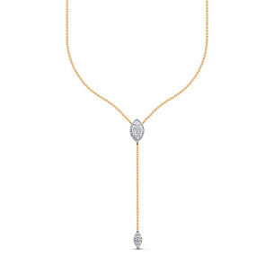 Колье из красного золота с бриллиантом