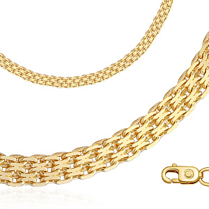 Браслет автомат из желтого золота