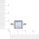 Кольцо из серебра с фианитом