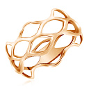 Кольцо из красного золота с фианитами Сваровски