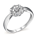 Кольцо из белого золота с бриллиантами