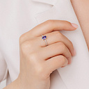 Кольцо из белого золота